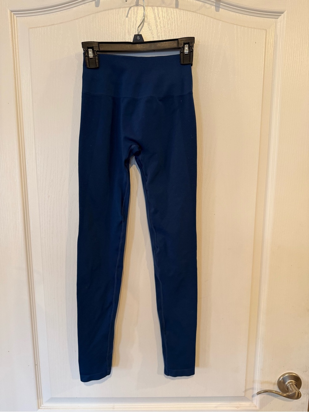 Alphalete Amplify dark blue seamless hi waist scrunch workout gym leggings XS